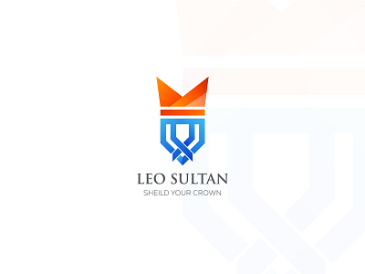 Leo Sultan : The Lion King brand logo brand mark branding colour design gradiant graphic design illustration leo king lion lion logo logo logo color logo designer logodesign modern logo ui