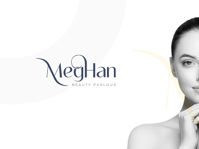 Meghan : Beauty Parlour beauty logo branding design feminine girl gradiant graphic design logo logo color logo designer logodesign logotype meghan parlour logo skincare typography