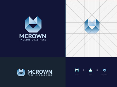 Mcrowwn logo Design branding creative design gradiant graphic design html logo color logo designer logodesign logos vector