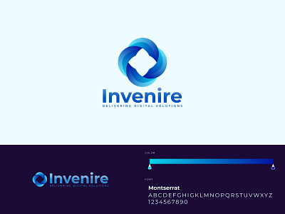 Invenire Logo Design branding creative design designer gradiant icons invenire invenire logo logo logo color logodesign logodesigner logodesigns logos logotype symbol tech techlogo technology logo vector