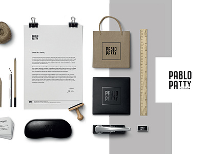 Brand Stationery. Pablo Patty art studio. artstudio branding design designer guidelines identitydesign logo stationery