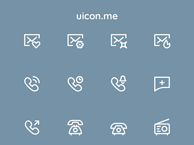 Communication Icons icon icon design icon designs icon set iconography icons icons set illustration library pack set ui