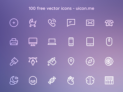 100 free vector icons