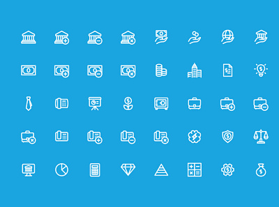 Outline Business and Finance Icons business finance icon icon design icon designs icon set iconography icons icons set illustration ui vector
