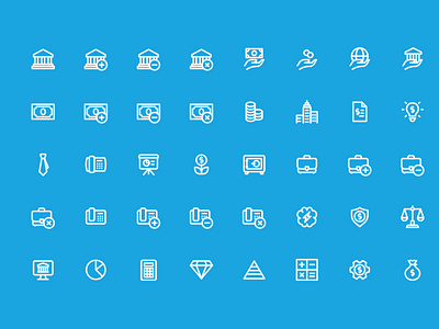 Outline Business and Finance Icons
