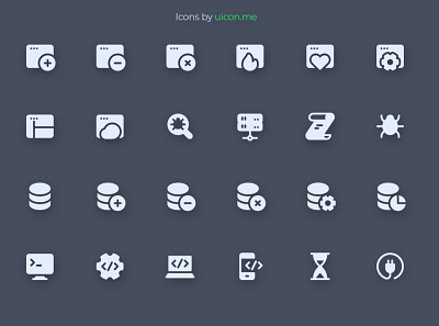 Apps and Programming Icons apps flat glyph icon icon design icon designs icon set iconography icons icons set programming ui vector