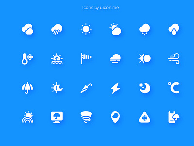 Weather Icons by Andrew Dynamite on Dribbble