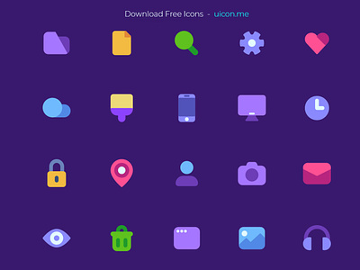 Freebie - Flat Mate Basic - Free icon Set by Andrew Dynamite on Dribbble