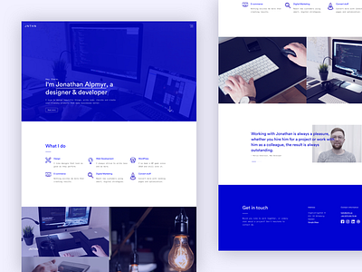 Portfolio — launch time! by Jonathan Alpmyr on Dribbble