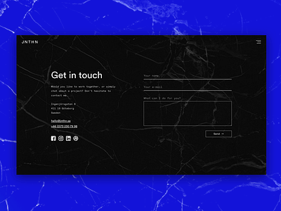 Portfolio — Contact