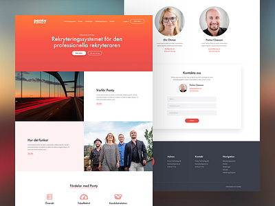Redesign for a recruiting software company black cta homepage icons landing page mockup orange recruit recruiting recruitment red software