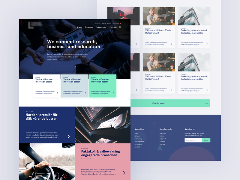 Redesign mockups by Jonathan Alpmyr on Dribbble