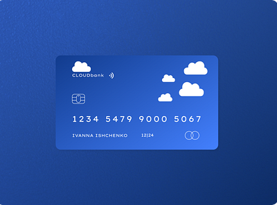 Debit credit card concept branding design minimal vector