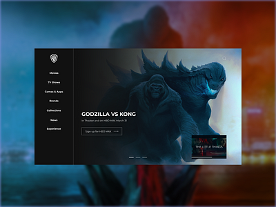 Warner Bro. design minimal ui ux web
