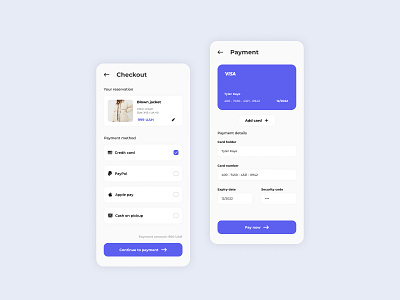 Daily UI 002. Credit card checkout