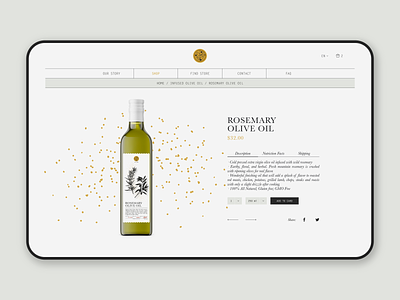 Website concept for Buono brand branding buono illustrator label layout logo olive oil online shop online store ui ux web website concept website design