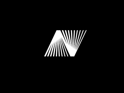 N abstract brand identity branding lines logo logo design mark minimalistic