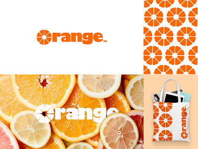 Orange brand branding bright citrus design fruit icon illustration logo logotype mark orange produce vector