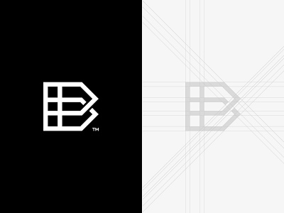 Grid Work b brand branding design grid icon letter line logo logo design logo designer logomark mark minimal vector