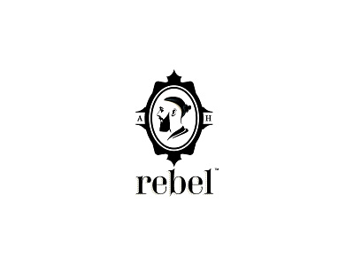 Rebel Barber Shop barber shop beard croatia dubrovnik face hair logo man man bun silhouette
