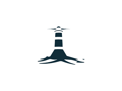 Lighthouse 2.0 blue lighthouse logo nautical sea vector waves