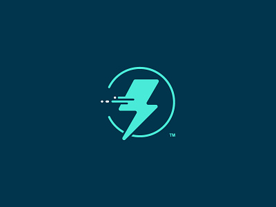 Insane Bolt blue bolt electricity energy icon lightning logo motion