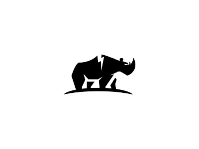 Rhinoserious africa animal energy icon logo mark mascot rhino zoo