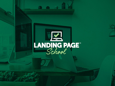Landing Page School coding concept icon laptop. script logo school web website
