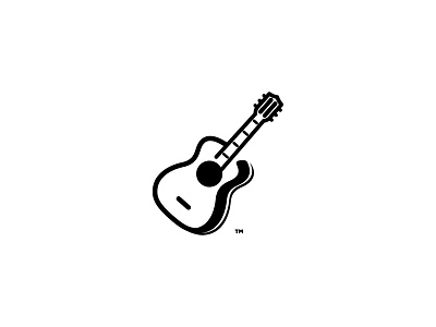Acoustic Guitar acoustic band guitar icon logo mark music rock stings