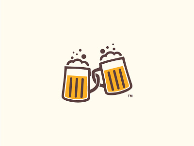 Bheers! beer beers brewery cheers craft foam glass logo mark pint pub restaurant