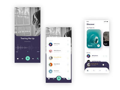 Daily UI Practice 19 - Music Player animation app design flat game illustration web