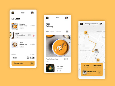 Daily UI practice 22 - Food delivery