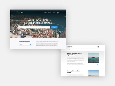 Daily UI Design 01 - Landing page design flat ui web