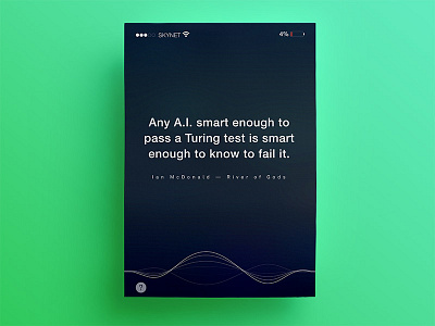 21 days of posters #2 21dayproject aesthetic artificial inteligence cyberpunk inspirational ios minimalist motivational poster quotes siri typography