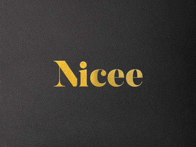 Nicee Logo animation brandmark elegant logo luxury minimal typography wordmark