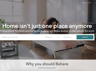 Behere Homepage (gobehere.com) branding design logo minimal ux website