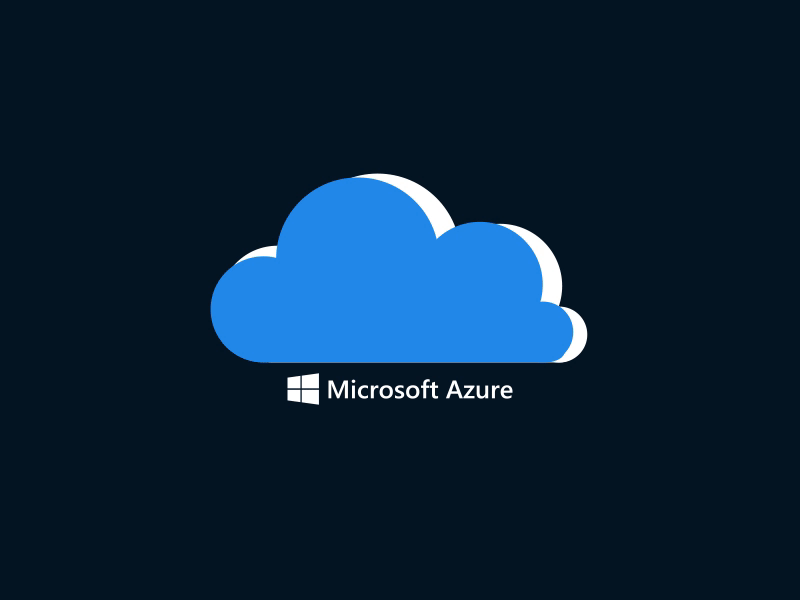 Microsoft Azure Logo after effects animation azure cloud logo animation loop animation lottie microsoft