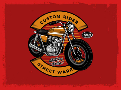 Caferacer Motorcycle adventure caferacer classic illustration machine motorcycle racer rider speed twowheel vector vintage