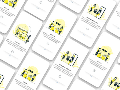 App Intro app design illustration intro