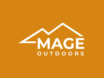 mage outdoors minimalist logo design