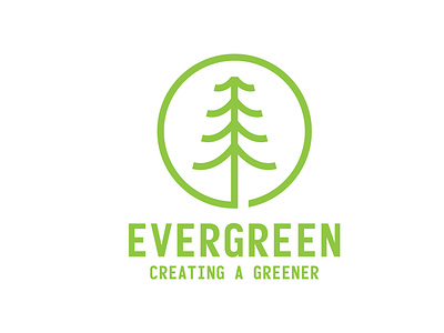 evergreen minimalist logo design