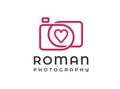 roman photography minimalist logo design abstract logo branding business logo design heart inspirational logo logo design logo ideas minimalist logo photography logo romance logo simple logo