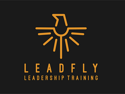 leadfly minimalist logo design