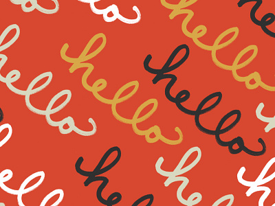 Hello Wallpaper lettering wallpaper