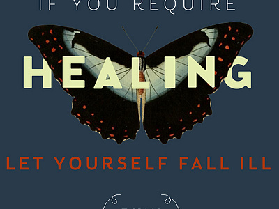 Healing Quote - Rumi butterfly quote