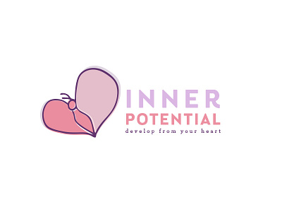 Inner Potential Logo Concept butterfly logo nonprofit