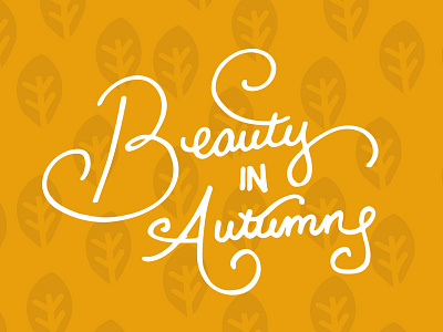 Beauty in Autumn autumn lettering wallpaper