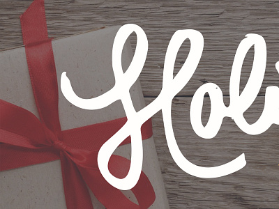 Holiday Promotion holiday lettering