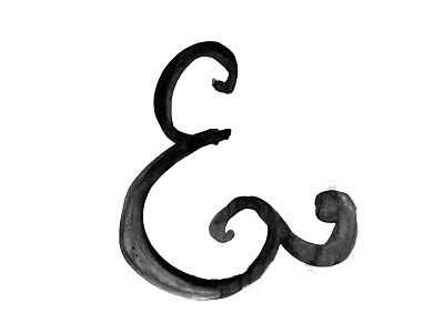 Watercolor Ampersand ampersand lettering watercolor