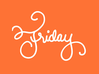 Friday friday lettering